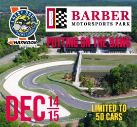 Barber Motorsports Park Dec. 14-15  **Limited to 50 Cars**